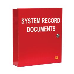 System Record Documents Box, Red